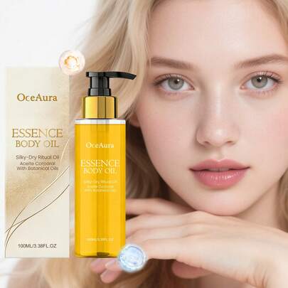 100ml Radiant Brightening Body Oil - Improves Dull Skin, Brightens Complexion, Provides Long-Lasting Moisture, Has A Gentle Formula, Is Lightweight In Texture, Enhances Overall Skin Transparency, And Maintains The Stability Of The Skin Barrier.