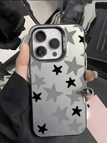 全新创意时尚IMD激光手机壳系列，黑灰星空印花图案，经典混合材质，防震防滑，兼容 17/17Air/17Pro/17ProMax、16/16Plus/16ProMax、15、14、13、12、11系列，也适用于Galaxy S22、S23、S24、S25 Plus Ultra系列，是复活节礼物、圣诞节/万圣节装饰/生日礼物的理想之选，送给女朋友、男朋友、朋友或自己都非常合适。 - 黑色 - 查看 4