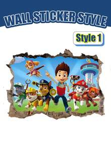 Hình dán tường 3D chủ đề Paw Patrol, 5 mẫu thiết kế bao gồm Chase, Skye, Rubble, Rocky, Zuma, Everest và Mighty Pups, decal dán tường có thể tháo rời dùng để trang trí phòng, tiệc theo chủ đề và phông nền sự kiện, tạo thêm không khí sống động và vui nhộn cho bất kỳ không gian nào. - hình dán tường - Xem 14