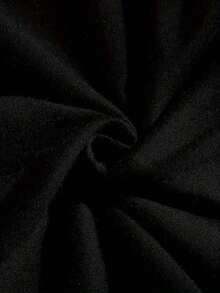 Camiseta de manga corta con estampado floral, camiseta de verano para niñas pequeñas, suave, elástica y cómoda, camiseta de manga corta con cuello redondo, top de verano 100% algodón. - Negro - Ver 3