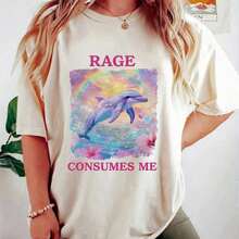 Camiseta Solt Harajuku Kawaii para Mujer, Camiseta Ullzang, Camiseta Divertida con Dibujos Animados, Camiseta Linda de Anime, Camiseta Femenina, Camiseta de Niña con Estampado de Animales, Estilo Y2K Verano, Gráfica.gráfico - Blanco 9 - Ver 1