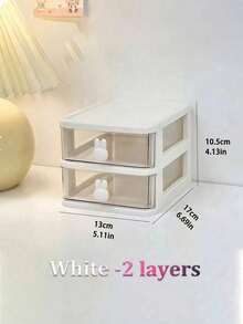 1 pieza Caja de almacenamiento de joyas blanca y rosa, decoración de habitación blanca y rosa, multicolor/multinivel/2 niveles/3 niveles/4 niveles, adecuada para el hogar, escritorio de oficina, artículos pequeños, almacenamiento de cajones, caja de almacenamiento rosa, organizador de accesorios para el cabello para mujeres y niños - Multicolor - Ver 18