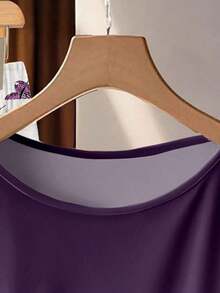 Conjunto de 2 piezas de blusa con lazo y pantalones rectos para mujer, informal - Multicolor 5 - Ver 4