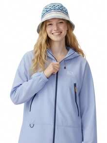 CAMEL CROWN Women's Lightweight Breathable Outdoor Sun Protection Jacket, Summer - Distant Mountain Blue - View 6