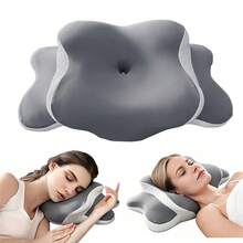 Memory Foam Cervical Pillow, Ergonomic Curve Side Sleeper Pillow, Deep Sleep Cervical Pillow, Ergonomic Memory Foam Pillow, Neck & Shoulder Pillow, Memory Foam Pillow, Ergonomic Cervical Support Pillow Suitable For Side Sleepers - 1PC - View 2
