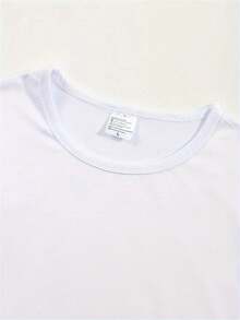 Women's Short Sleeve Crew Neck T-Shirt, Retro Holiday Style, New 2026 Collection, For Casual Shopping, Holiday Gifts, Meetings With Friends, Music Parties And Holiday Outfits. - 白色 - 查看 3