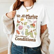 Children's And Special Education Teacher T-Shirt With A Children's Reading Design, Ideal For Celebrating 100 Days Of School. Super Cute And Comfortable Casual Style, Perfect For School, Everyday Wear, And Gifts. Easy To Mix And Match For A Stylish And Original Look. YERC - 白色 - 查看 4