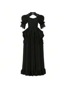 Cosplay Clothing - 241114 Renaissance Women's Skirt Model 7 Black - View 3