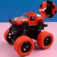 1件 360°旋轉慣性越野玩具車 - 超耐用塑料材質，4WD 彈簧避震，特技設計，手動控制，鮮豔色彩 - 男孩完美的聖誕生日禮物 - 彩色 - 查看 5