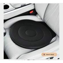 360° Rotating Car Seat Cushion | Rotating Round Seat Pad, Anti-Slip Comfortable, Nappa Leather, Polyester Fiber Filling, Universal Fit, Easy Entry And Exit - Green - View 4