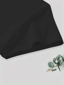 Camiseta de Mujer para Verano, 100% Algodón, Cuello Redondo, Manga Corta, con Estampado de Gato, Versátil y Cómoda - Negro - Ver 5