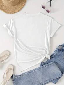 Dam-T-shirts - Vitt - Visa 2
