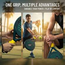 1pc Tennis Racket & Pickleball Racket Beginner Grip Corrector, Silicone Tennis Racket Handle Isolator, Grip Correction Device To Improve Tennis Skills, Shock-Absorbing Grip, Suitable For Tennis, Easy To Install - Multicolor - View 4