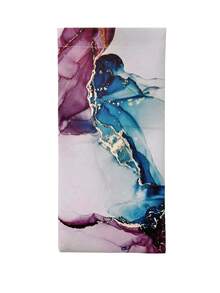 1pc Colorful Cloud Marble Pattern PU (Polyurethane) Glasses Case, Spring/Summer Ladies Glasses Bag, Women's Travel Essential Glasses Pouch, Fashion Eyeglasses Storage Bag, Marble Pattern Glasses Box, Phone Bag, Coin Purse, Jewelry Organizer Bag - Multicolor - View 9