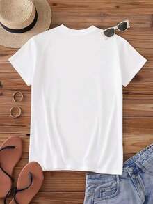 ofertas y liquidacionesWomen's Graphic T-Shirt |   Estilo Básico para Mujer + Diseño de Corona de Espinas de Jesús |   100% Algodón |   Cómodo y Suave |   Adecuado para uso diario y regalos navideños |   Camiseta Blanca de Cuello Redondo |   Fabricado y enviado en México |   Unisexplayera de hombretops sudaderas para mujer Y2k Camiseta Camisa De - Blanco - Ver 3