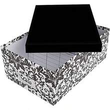 Pioneer Photo Albums B-1BW Photo Storage Box Damask Design Black and White - Blanco y Negro - Ver 4