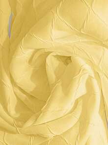 Falda plisada de línea A de gasa versátil y elegante para uso diario, de estilo de moda para mujer, verano - Amarillo - Ver 7
