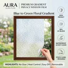 Frosted Window Film Privacy Film For Glass Windows 44.5x200cm, Static Cling Decorative Snowflake Pattern, Blocks UV Removable Frosting Opaque Glass Film For Home Bathroom - Snowflake - View 4