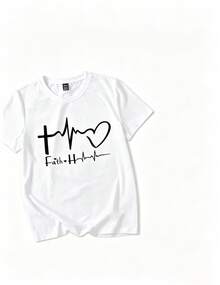 Single Garment, Not A 3-Piece Set. One Piece/Set Of Short-Sleeved T-Shirts Suitable For Streetwear. Oversized Crew Neck Top For Daily Outings, Camping, Concerts, Hip-Hop, Rock, And Rap Events. Three Limited-Edition Women's Short-Sleeved Crew Neck T-Shirts Sold At A Loss. Suitable For Spring, Summer, Autumn, And Winter. Men's T-Shirt, Couple Style, Summer T-Shirt. Soft And Comfortable Feel, Suitable For Fitness Activities, Daily Wear, Vacations, School, Office, Meetings, And Other Settings. Black, White, Beige. - 白色 - 查看 2