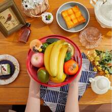 Fruit Basket With Mesh Cover Metal Household Insect-Proof Breathable Fruit Storage Bowl Kitchen Picnic Dust-Proof Fruit Plate, Heavy-Duty Metal Fruit Basket, Ventilated And Breathable, Made Of Durable Metal Material, Suitable For Kitchen, Camping, Picnic, Christmas Decoration, Reusable Storage Box Designed Specifically For Storing Fruit - Multicolor - View 5