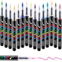12/24/36/48/60/72/80/120pcs/Set Straight Barrel Liquid Large Capacity Quick-Dry Colored Pens, Suitable For Ceramic And Stone Materials - Multicolor - View 8