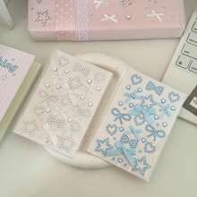 Calcomanías autoadhesivas de perlas y diamante de imitación, formas lindas de corazón/nota musical/estrella para scrapbooking, tarjetas fotográficas, envoltura de regalos y decoración de fiestas - Multicolor - Ver 10