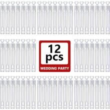 24/48/60pcs White Heart Shaped Bubble Wands Bulk Pack, Suitable For Wedding Party, Mini Heart Bubble Sticks, Bridal, Anniversary, Graduation, Birthday Supplies (Empty Bottle, No Bubble Liquid) - Multicolor - View 14