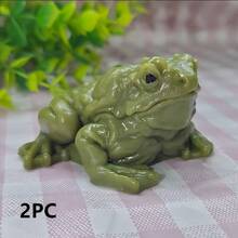 Juguete de música de apretón de rana para aliviar el estrés, juguete de cicatriz de rana realista, juguete antiestrés para adolescentes, regalo sorpresa divertido para amigos, juguete de broma interesante, juguete suave, juguete de apretón - Multicolor - Ver 14