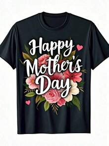 1 pieza Camiseta de manga corta de cuello redondo holgada unisex de 180g, 100% algodón puro transpirable y suave, estilo Y2K Bababask con estampado gráfico moderno, ideal para mujer y hombre, perfecta para uso diario, festivales, conciertos y todas las estaciones - Negro - Ver 6