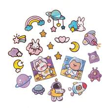 21PCS Planet Iron On Patches, Sew On Embroidered Applique Repair Patch DIY Crafts Projects For Clothing Jacket Jeans Pants Dress Backpack Hat Decorations Gifts - Multicolor - View 13