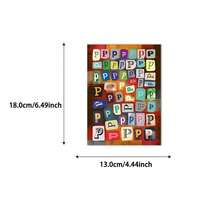 Bộ sticker chữ cái và ký hiệu hơn 1600 miếng, 30 trang: 26 tờ chữ cái A-Z (chữ hoa và chữ thường), 4 tờ số và ký hiệu, kèm nhíp, thích hợp dùng cho sổ tay, album ảnh, laptop và hộp quà. - Người ngoài hành tinh - Xem 6