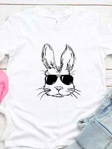Camiseta Blanca de Pascua con Patito para Niños, de Algodón Cómodo, Manga Corta, Casual, para Vacaciones, Primavera, Verano, Conjuntos de Verano para Niñas, Atuendo para el Día de San Patricio, Ropa de Pascua para Niñas, Ropa de Pascua para Niños, Camiseta de Conejo de Pascua con Gafas de Sol, Camiseta de Conejo de Pascua, Camiseta de Pascua para Niños, Camiseta de Pascua para Niños Pequeños, Camiseta Cool Dude, Pascua, Camiseta de Pascua para Niños Ideal para la Búsqueda de Huevos de Pascua, Reuniones Familiares, Fiestas Escolares, Ropa Casual Diaria, Salidas de Primavera, Regalos de Cumpleaños y Fotos de Vacaciones, Regalos de Pascua para Niños, Regalos para el Día de San Patricio para Niños, El Regalo Perfecto para Niños, Recuerdos de Fiesta para Niños. - Blanco - Ver 8