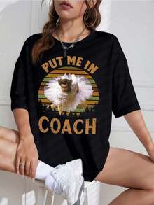 Playera Blanca Mujer con Diseño de "", Estilo Moderno - Negro - Ver 9
