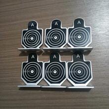 6个迷你射箭训练靶，耐用战士造型软弹玩具射击练习靶，金属靶心靶，人形靶，小型金属靶，击打声音清脆 - 彩色 - 查看 5