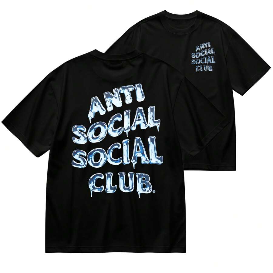 1 Piece 180g Women's T-Shirt, Men's T-Shirt, Casual Cotton Crew Neck T-Shirt. Women's Sports T-Shirt. Designed By Y2K Artists In The Bababask Style, Made From 100% Pure Cotton. Creative Cartoon Pattern Design, Comfortable Short Sleeves - 黑色4 - 查看 1
