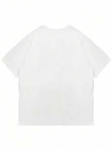 Áo thun nữ cổ tròn tay ngắn dáng suông, kiểu dáng rộng rãi, thời trang, đa năng, thích hợp mặc mùa hè. - trắng - Xem 4