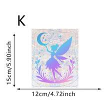 1/12片裝彩色仙女彩繪玻璃風格窗戶隱私貼膜 撕貼式壁紙 用於居家廚房露台客廳裝飾 - 窗貼 - 查看 12
