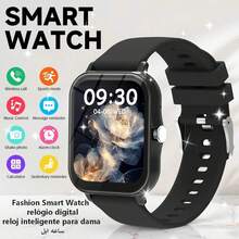 Unisex Bluetooth Calling Smart Watch, HD Touch Screen, Message Notification, Fitness Tracking, Calorie & Distance Monitoring, Music Control, Remote Camera, Fashionable Silicone & Hollow Strap, Compatible With Smartphones, Suitable As Daily Wear Gift Watch - Multicolor - View 1