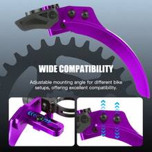 Colorful Bicycle Chain Guide, Aluminum Alloy Bike Chain Stabilizer, Anti-Drop Chain Guard, Anti-Slip Bicycle Chain Protector, Suitable For 32T-50T Single Chainring, Universal Clip-On Installation, Applicable To Mountain Bikes, Bicycles, Etc. Ideal Gift For Cycling Enthusiasts, Bicycle Chain Guard, Cycling Accessories, Bike Parts - Multicolor - View 4