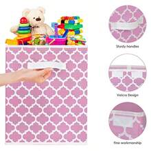 Homyfort - Caja de Juguetes Grande para Niños y Niñas, con Tapa Abatible y Divisor, Almacenamiento Multiuso, Rosa, 24.5 x 13 x 16 Pulgadas - Rosado - Ver 6