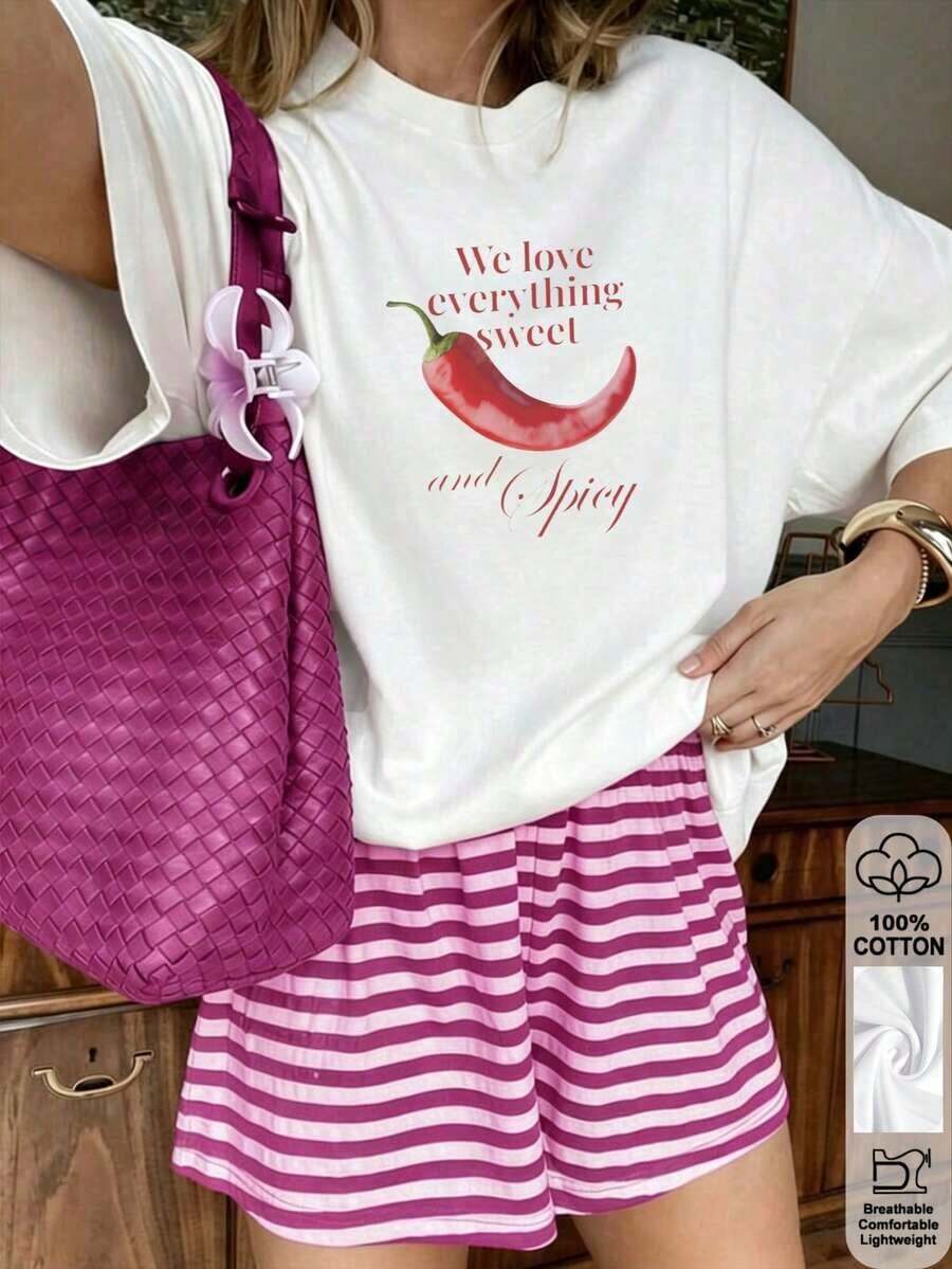 Camiseta para Mujer con Estampado de Grupo K-Pop, Cuello Redondo, Manga Corta, Diseño Oversized, Ideal para Fans - Negro - Ver 1