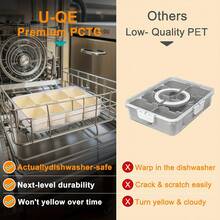 1pc Food Storage Box Snackle Box Container Serving Tray With Lid And Handle Transparent Storage Box For Charcuterie, Party,Veggies, Snack, Fruit, Nuts, Candy, Chip, Entertaining, Picnic - Multicolor - View 6