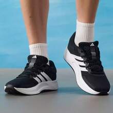 Adidas Giày chạy bộ thường ngày dành cho nam, có đệm và khả năng thoáng khí, thích hợp cho việc tập luyện thể dục. - Đen và trắng - Xem 7