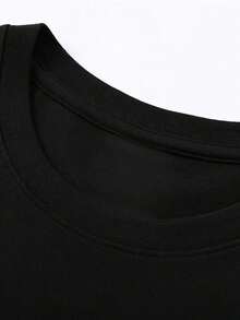 Women's Casual Short Sleeve Crew Neck T-Shirt Fashion 2026 Graphic Tees: Funny Retirement T-Shirt For Men - I'm Retired, My Wife Is My New Boss, With Floral And Celebrity Designs, Casual Cotton, Loose Fit, Summer Style, Retirement Gift Short Sleeve T-Shirt With Floral And Celebrity Print, 100% Cotton. Comfortable, Soft, And Simple Short Sleeve T-Shirt For Everyday Wear - 黑色 - 查看 3