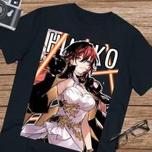 Himeko Honkai Star Rail Fan Shirt. Star Rail UniS1ex Ultra Cotton T1EE 220G Short-Sleeved T-Shirt For Men And Women. Made Of Thick, Wrinkle-Resistant Fabric That Won't Easily Lose Its Shape. Simple And Versatile Style, Lightweight And Breathable, Perfect For Work, Travel, Camping, Shopping, And Everyday Leisure. - 黑色 - 查看 1