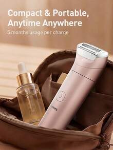Máy cạo râu điện Philips Wet & Dry màu hồng, cổng USB-A, mã sản phẩm BRL128/80 - Xem 3