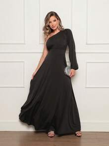 PAETE CLOTHING Long Terracotta Bridesmaid Wedding Guest Dress Light Summer - 黑色 - 查看 6