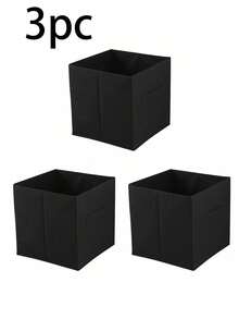 1/3/6pcs Foldable Fabric Storage Boxes With Handles, Multi-Color Options, Collapsible Closet Organizers, Kids Room Toy Storage Baskets, Home Organization Containers - Pink - View 17