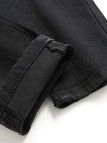 3-Pack Men's Solid Color Versatile Straight Leg Slim Fit Stretch Jeans - Multicolor - View 5