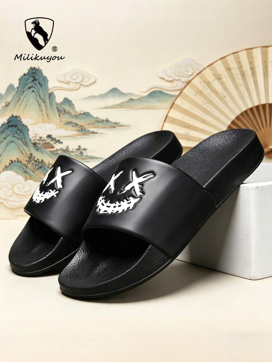 [Spring/Summer New Arrival] Non-Slip Thick-Sole Unisex Slippers, Fashionable & Multifunctional Summer Sandals, Personalized Sports Beach Shoes, Size 28-50 (Asymmetrical Pattern)
